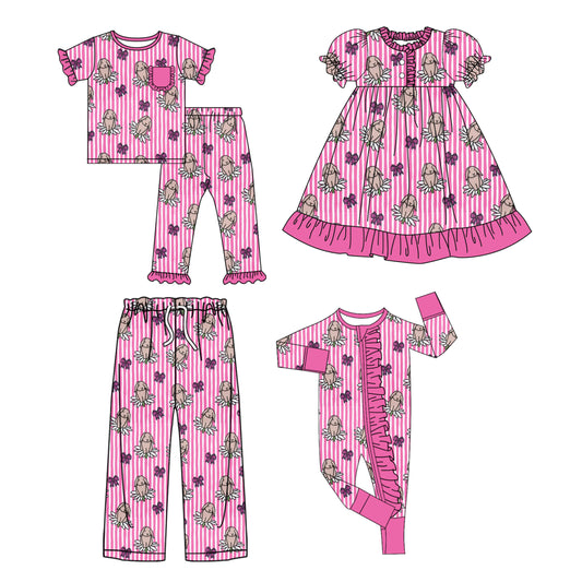25.9.22 custom each style moq 8 eta 6-8week Sibling Sister baby short sleeve pants sets and romper and dress and adult pants match design