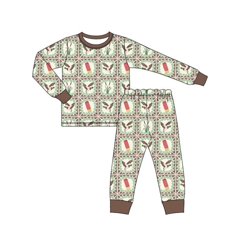 7.6 custom each style moq 5eta 4-6week Sibling Sister duck baby boys sets and rompers match family design
