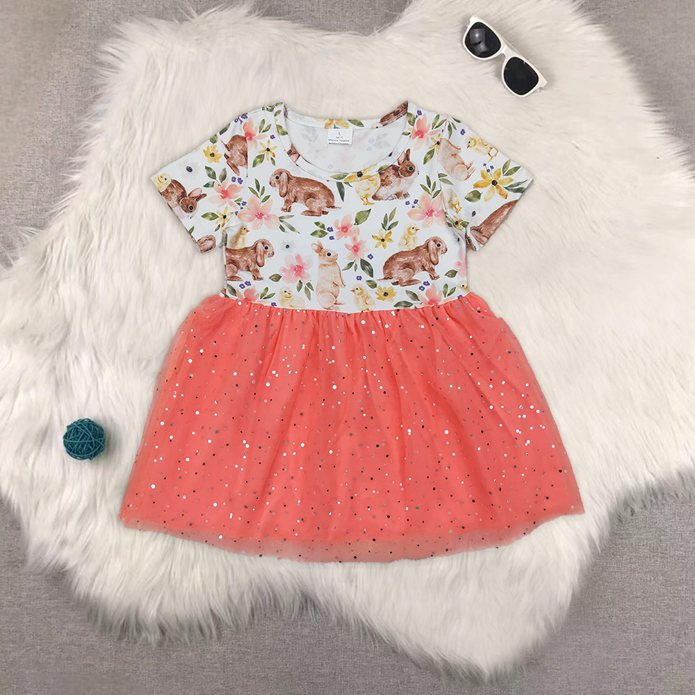 RTS baby girls clothes short Sleeve dress