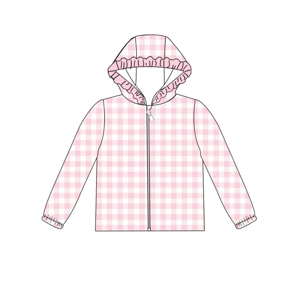 Custom moq 5 each style eta 6-7weeks baby girl clothes hooded long sleeve tops 4-25.7.25