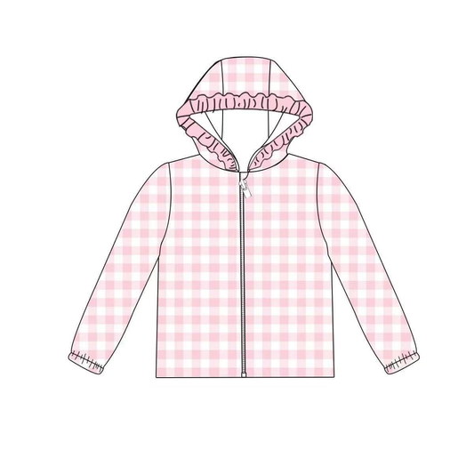 Custom moq 5 each style eta 6-7weeks baby girl clothes hooded long sleeve tops 4-25.7.25