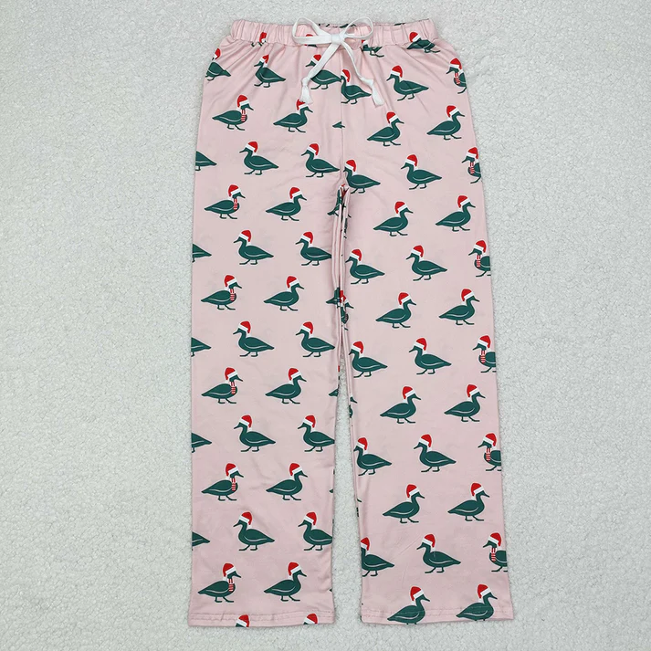 RTS NO MOQ Family Children Adults Christmas Ducks Bamboo Pajamas Sets