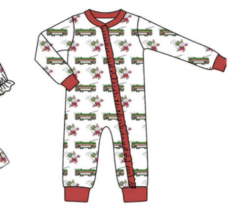 Custom moq 5 each style eta 6-7weeks baby girl clothes Christmas long sleeve pants set and dress and rompers 2-25.8.2