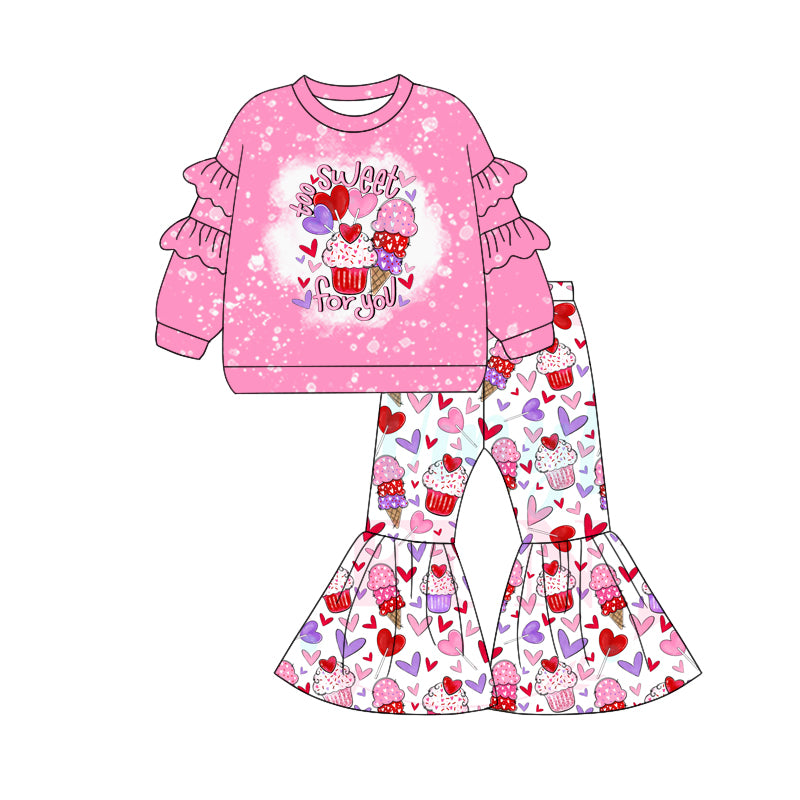 10.19 custom each style moq 5eta 4-6week Sibling Sister love pink baby girl sets and dress and rompers match family design