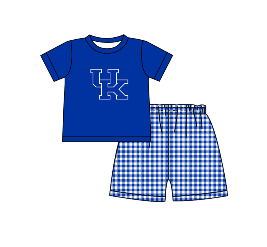 Custom moq 5 mix size milk silk summer teams Blue Polka Dot Baby Romper Set Short-Sleeved Thong Dress for Girls And Short-Sleeved Shorts for Boys Cute Baby Outfit Combination