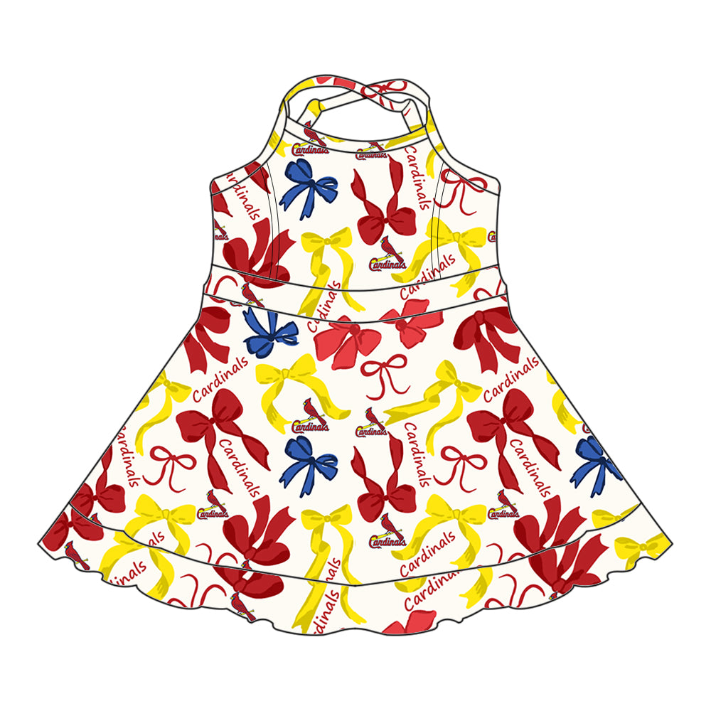 Custom moq 5 mix sizes summer teams baby girls clothes team red short sleeve skirts shorts sets dress 1 and dress 2 and dress 3 and dress 4-25.5.17