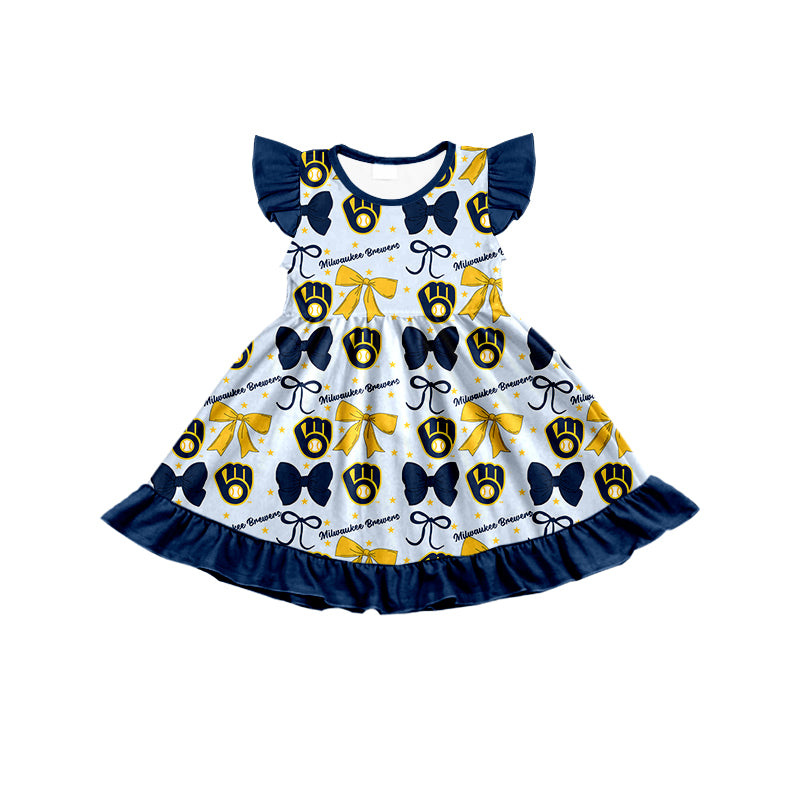 Custom moq 5 mix size milk silk summer teams baby girls clothes team bow sleeveless skirts sets and dress 1 and dress 2 and top-25.6.20