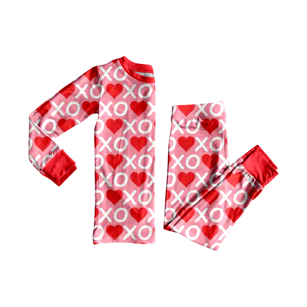 25.9.4 custom each style moq 5eta 4-6week Sibling Sisters xoxo love baby girl clothes long sleeve pants sets and romper match family design