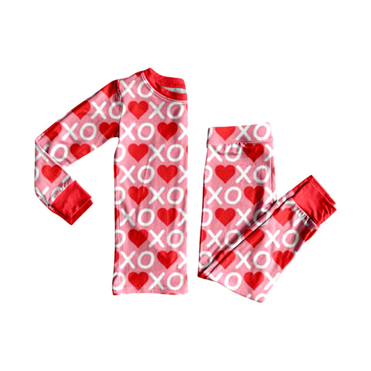 25.9.4 custom each style moq 5eta 4-6week Sibling Sisters xoxo love baby girl clothes long sleeve pants sets and romper match family design