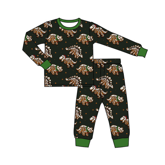 7.10 custom each style moq 5eta 4-6week Sibling Sister dinosaur black baby boys sets and rompers match family design