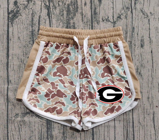 Custom moq 5 mix size milk silk baby kids clothes team camouflage summer shorts-25.11.20