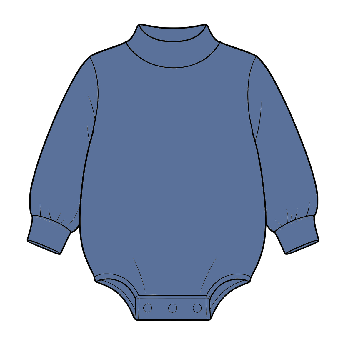 custom moq 5 mix size High Neck Baby Kids Solid Mock Neck Long Sleeve Bubble Romper