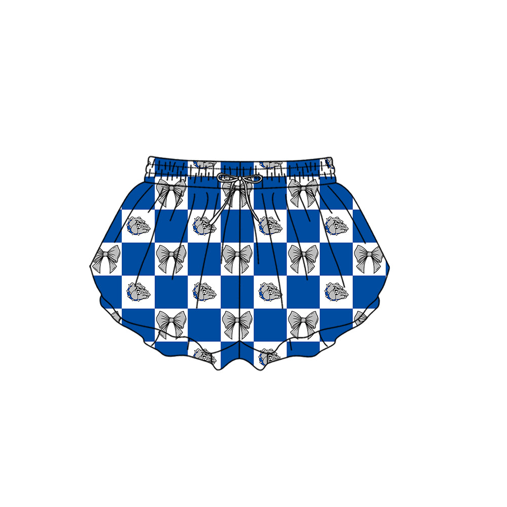 Custom moq 5 mix size milk silk summer teams Baby Girl Blue Sleeveless Top Skirts Set Dress And Shorts Yoga Checked Outfit Boy's Checked Short-Sleeved Polo Shirt And Romper