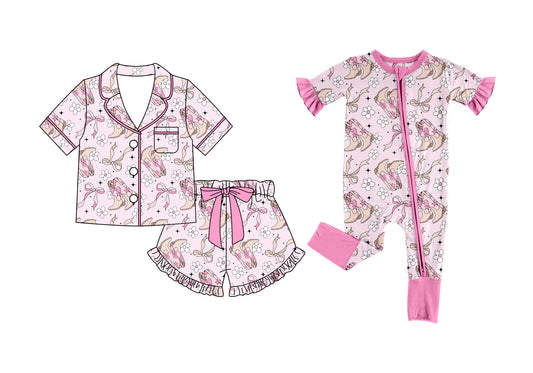 26.1.12 custom each style moq 5 eta 6-8week Sibling Sister boot bow floral baby girl short sleeve shorts sets and romper match design