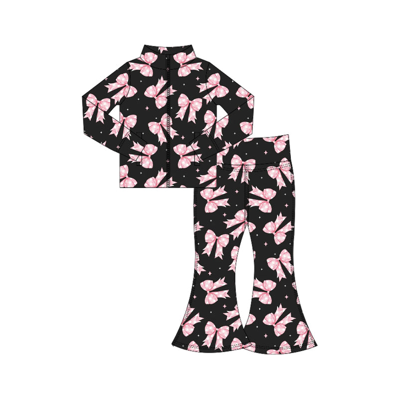 25.6.16 custom each style moq 5eta 4-6week Sibling Sisters baby girl long sleeve pants sets 1 and sets 3 match family design