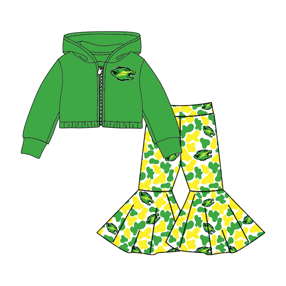 Custom moq 5 mix size milk silk summer teams baby girls clothes bow green hooded long sleeve pants sets and skirts sets and dress 1 and dress 2 and top-25.8.5