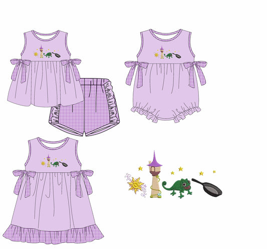 3.25 custom each style moq 5eta 4-6week Sibling Sisters baby girl short sleeve shorts sets and dress and rompers match family design