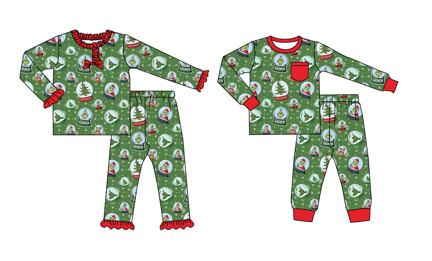 25.8.20 custom each style moq 5 eta 4-6week Sibling Sisters Christmas baby girl long sleeve pants sets 2