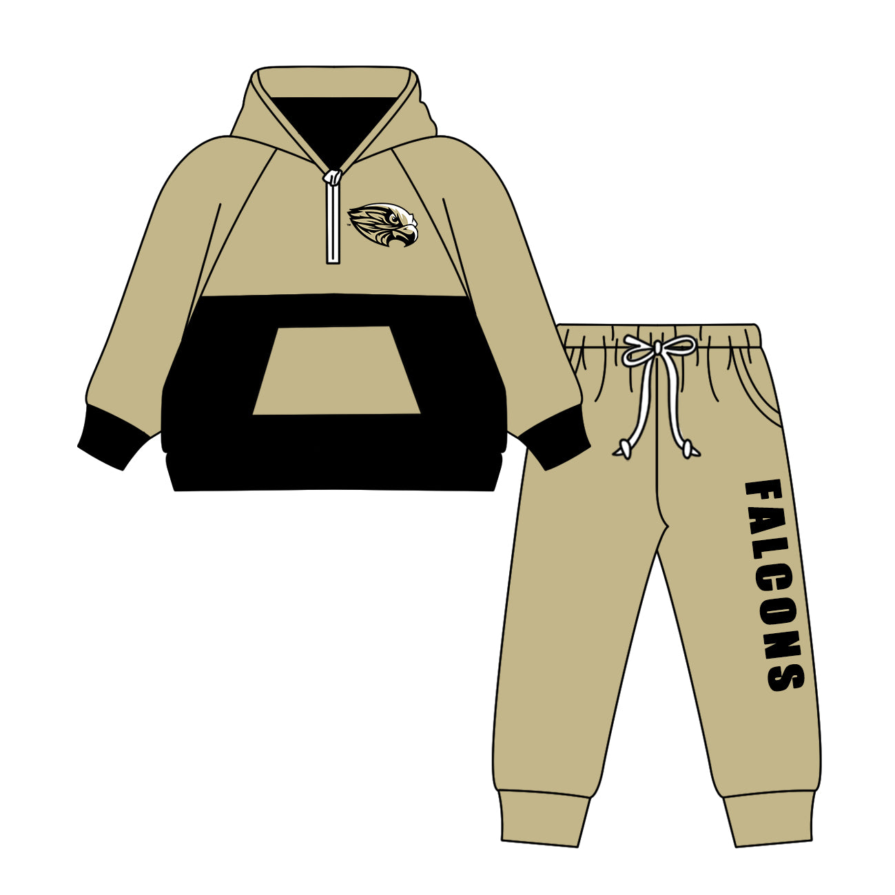 Custom moq 5 mix size milk silk summer teams baby girls clothes bow khaki hooded long sleeve pants sets and boy sets and dress and hooded top and pant-25.8.18