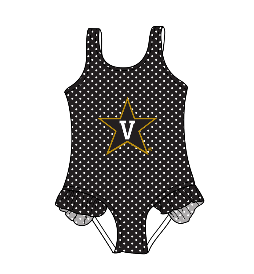 Custom moq 5 mix size milk silk summer teams Black Baby Girl Sleeveless Polka Dot Lace Onesie Swimsuit Cute Summer Beachwear for Little Girls