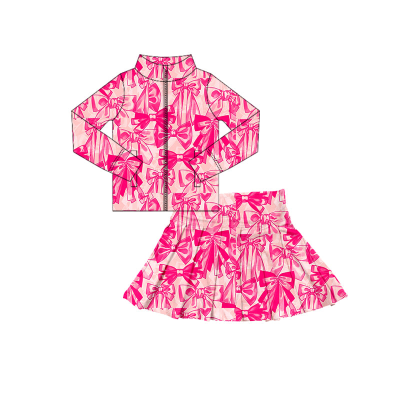 25.6.26 custom each style moq 5eta 4-6week Sibling Sisters Christmas bow baby girl long sleeve pants sets and dress match family design