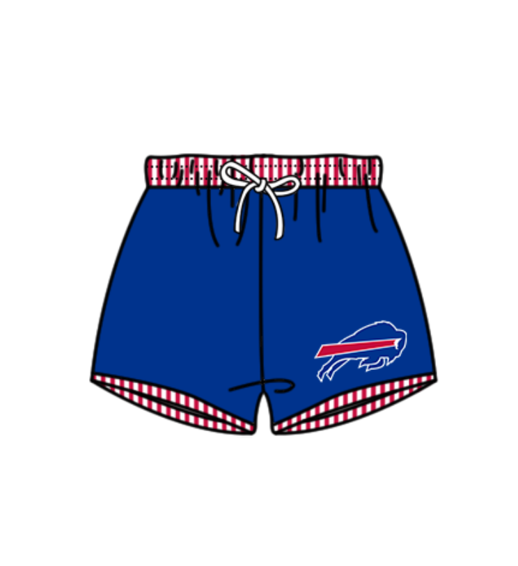 Custom moq 5 mix size milk silk summer teams Blue baby girl boys clothes Two-Piece Swimsuit Set One Piece Swimsuits boy swim trunks