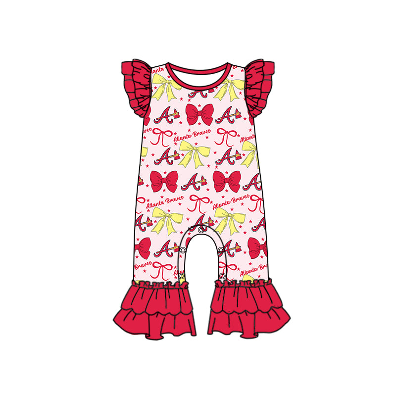 Custom moq 5 mix size milk silk summer teams baby girls clothes team bow red long sleeve hooded pants sets and dress 1 and dress 2 and romper-25.6.16