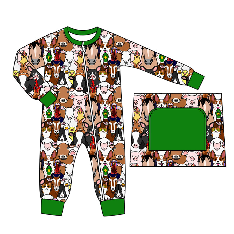 8.22 custom each style moq 5eta 4-6week Sibling Sister animal baby boys sets and rompers match family design