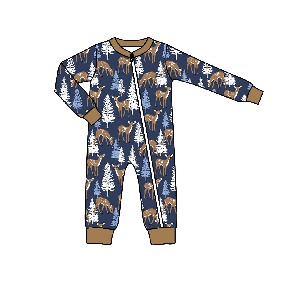 6.20 custom each style moq 5eta 4-6 week Sibling Sister deer boys outfits and romper match family design