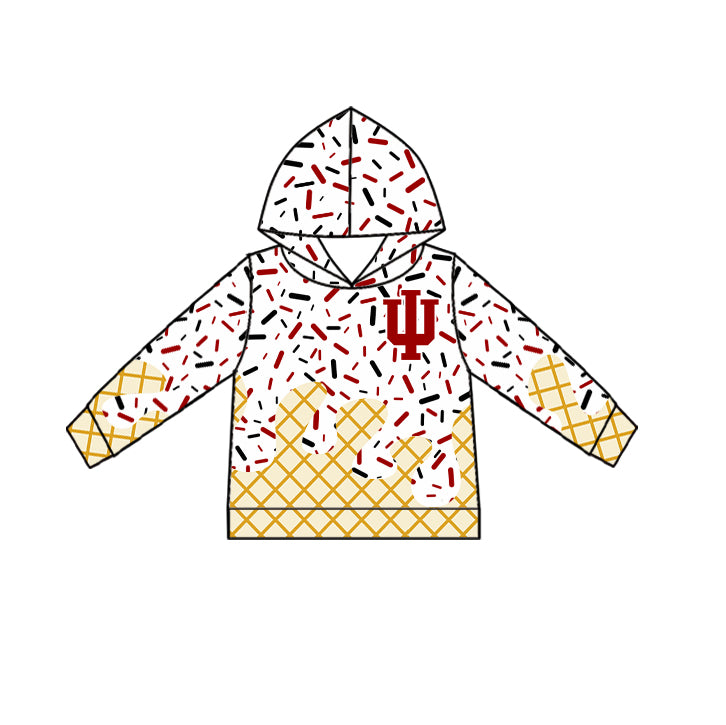 Custom summer teams baby girls clothes team white hooded long sleeve tops and short sleeve top and dress and pants and shorts-25.5.29