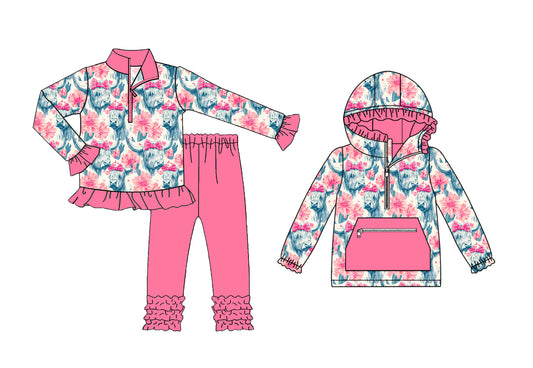 25.9.12 custom each style moq 5eta 6-8week Sibling Sisters bow baby girl long sleeve pants sets and top match family design