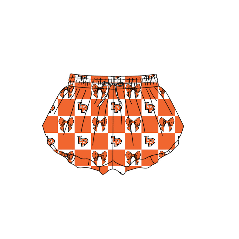 Custom moq 5 mix size milk silk summer teams Baby Girl Orange Sleeveless Top Skirts Set Dress And Shorts Yoga Outfit Boy's Short-Sleeved Polo Shirt And Romper