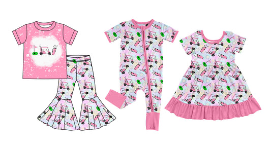25.6.6 custom each style moq 5eta 4-6week Sibling Sisters pink baby girl short sleeve pants sets and dress and rompers match family design