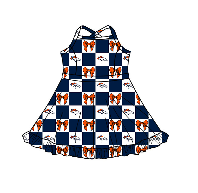 Custom moq 5 mix size milk silk summer teams Navy Blue Checked Baby Girl Sleeveless Top Skirt Short Set Dress And Shorts Yoga Outfit Boy's Top Shorts Set Romper