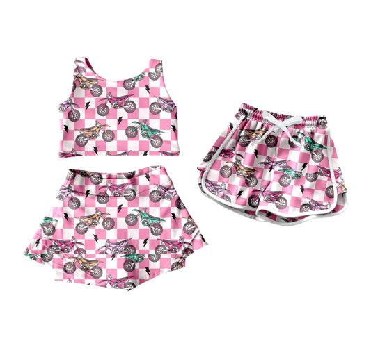4.10 custom each style moq 5eta 4-6week Sibling Sister baby girls clothes Short sleeve yoga dress and shorts match family design