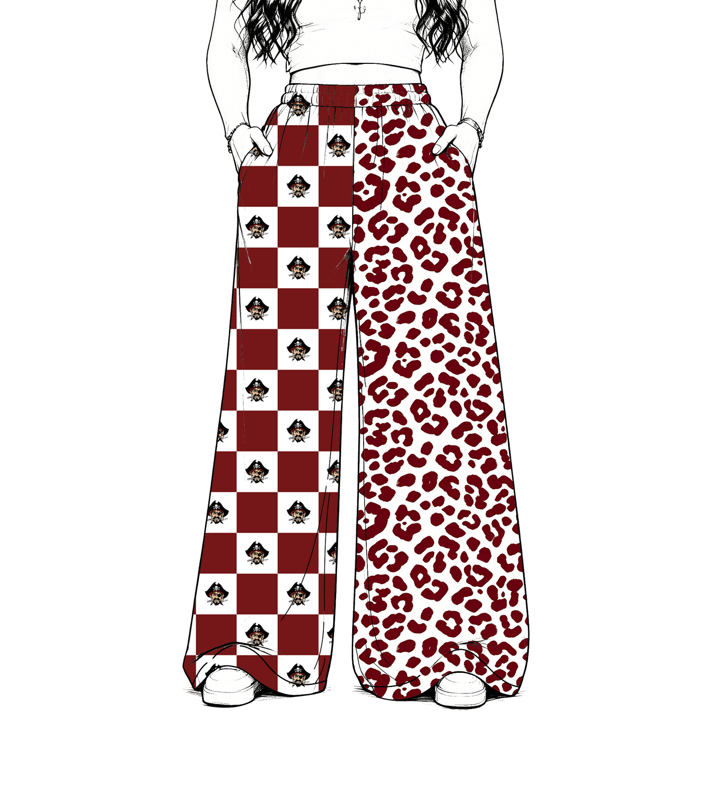 custom moq 5 mix size MSD072103 Baby Kids Leopard Checked Patchwork Long Pants Casual Bottom