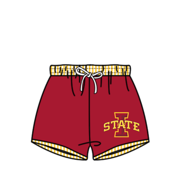 Custom moq 5 mix size milk silk summer teams baby girl boys clothes Red Two-Piece Swimsuit Set One Piece Swimsuits boy swim trunks