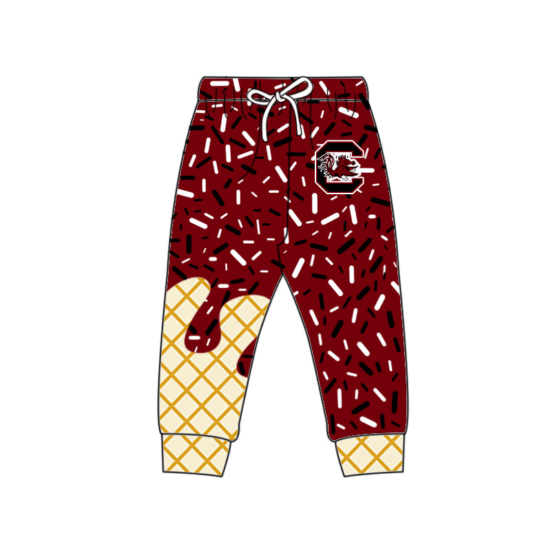 Custom moq 5 mix size milk silk summer teams baby girls clothes brick red hooded long sleeve pants sets and hooded top and pant and top 2-25.8.21