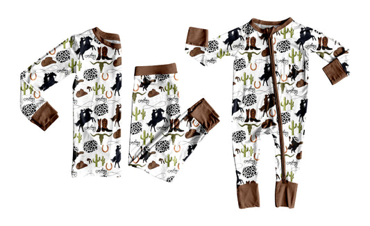 25.6.24 custom each style moq 5eta 4-6week Sibling Sisters catcus baby boy long sleeve pants sets and rompers match family design
