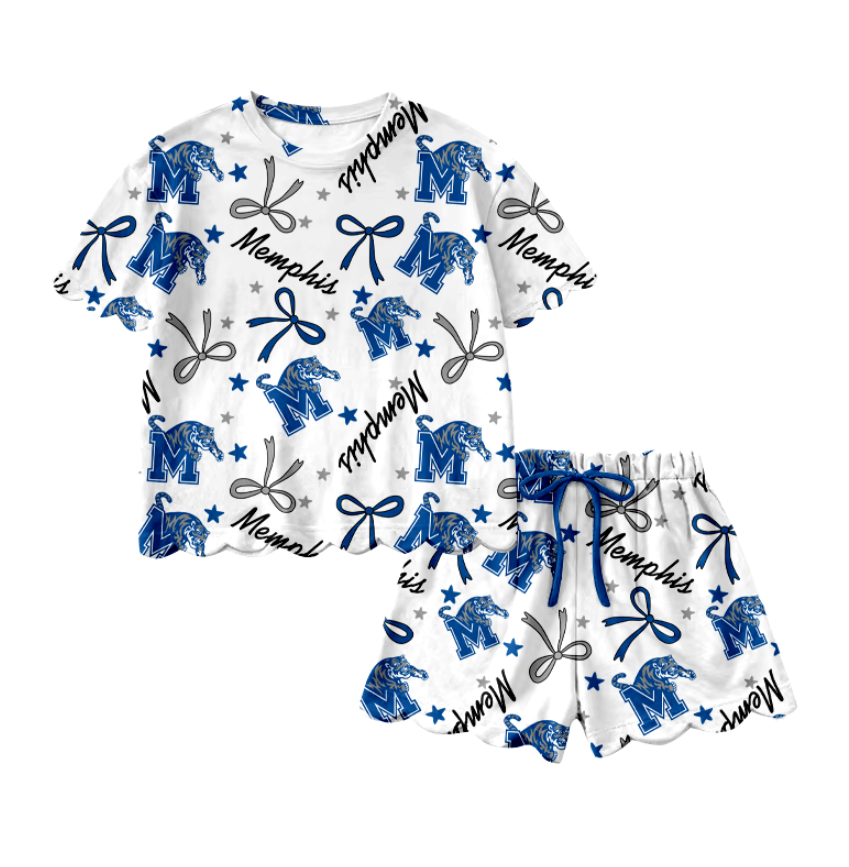 Custom moq 5 mix size milk silk summer teams White Short-Sleeved Top And Shorts Set Baby Girl Outfit