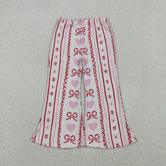 RTS NO MOQ（In Stock) P0894 Red Bow Heart Pants