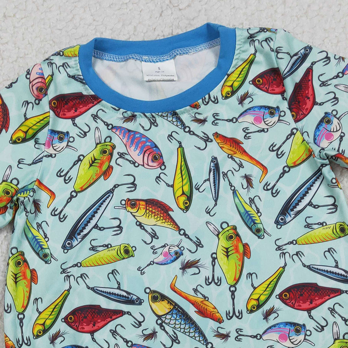 RTS NO MOQ SR3824 Baby Boys Short Sleeve Fishing Hunting Rompers Cute Outdoor Clothes for Infants