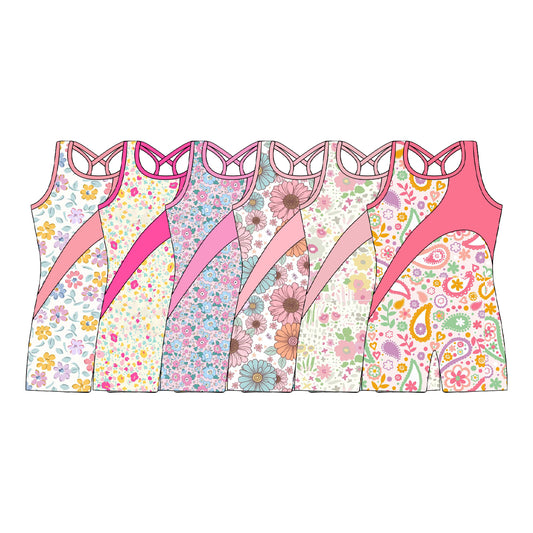 4.17 custom each style moq 5eta 4-6week Sibling Sister baby girls clothes Short sleeve jumpsuit 1 and jumpsuit 6 match family design