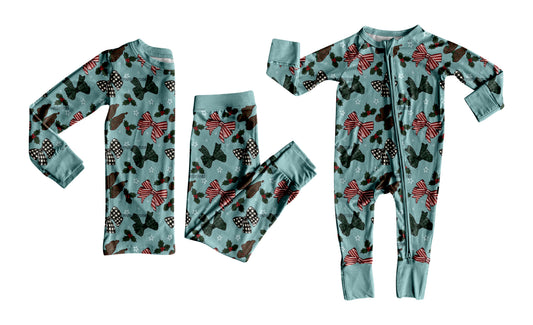 25.6.28 custom each style moq 5eta 4-6week Sibling Sisters bow baby boy long sleeve pants sets and rompers match family design