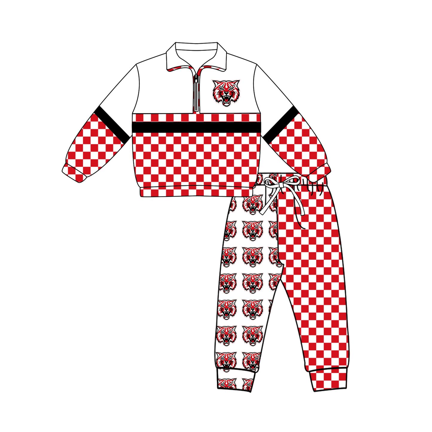 custom moq 5 mix size MSD070404 Baby Kids Zipper Long Sleeve PulloverJogger Pants Casual Outfit Set