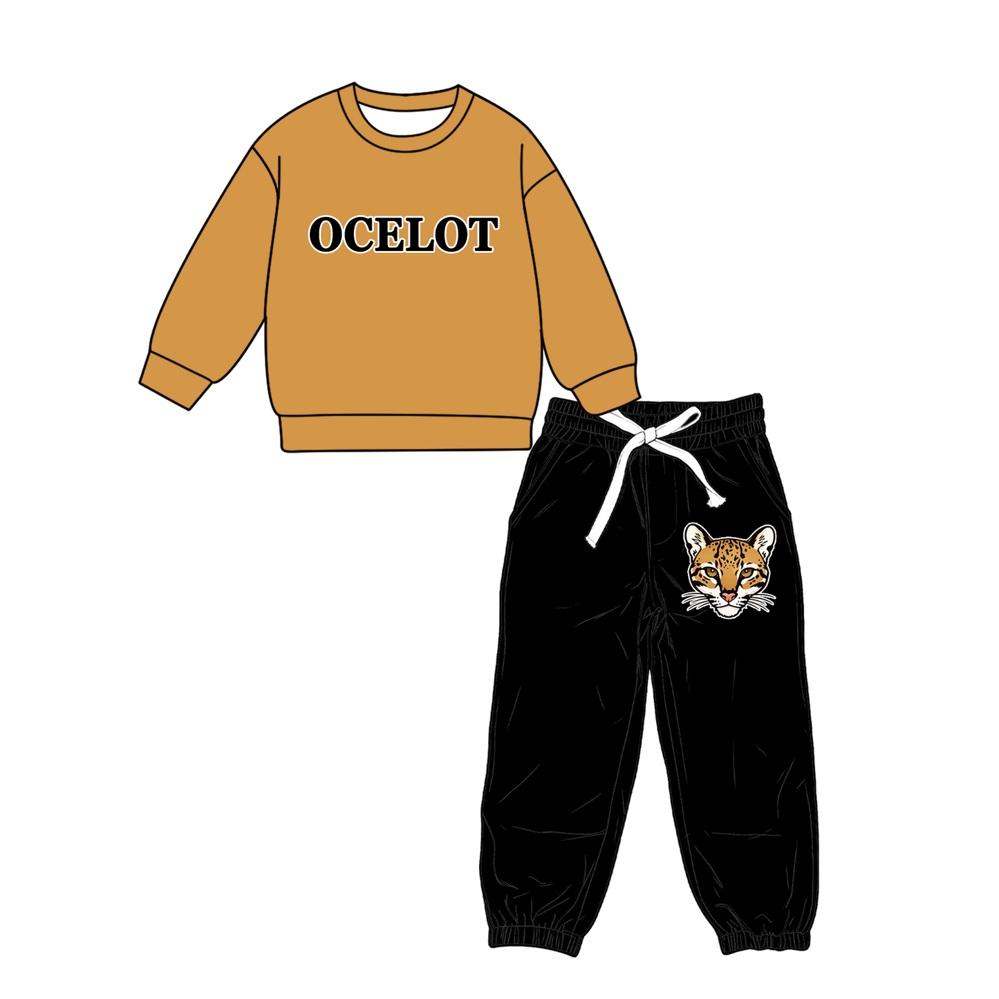 custom moq 5 mix size MSD071004 Baby Kids Casual Long Sleeve Tops Pocket Pants Team Outfit Set