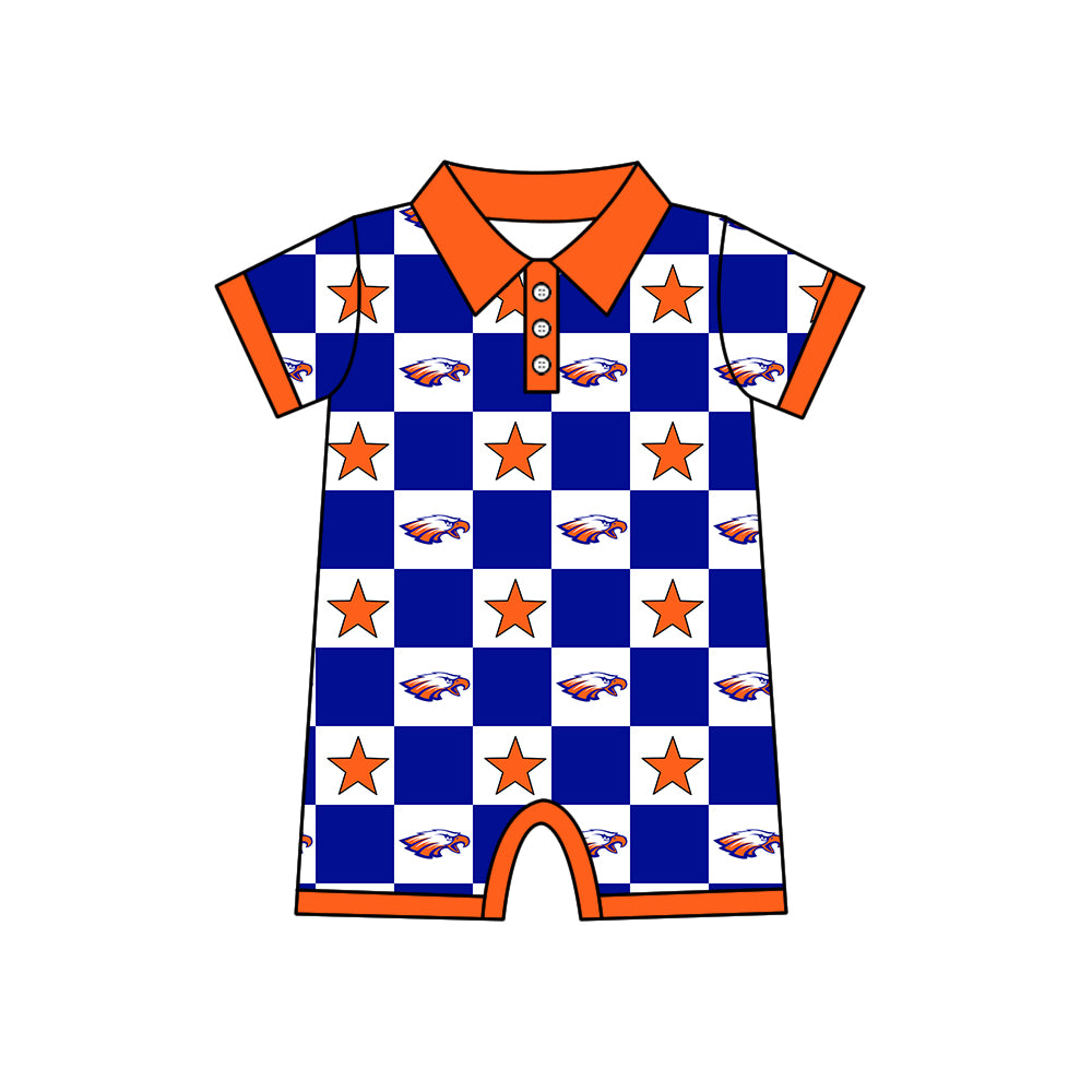 Custom moq 5 mix size milk silk summer teams Checked Bows Baby Girl Sleeveless Orange Top Skirt Short Set Dress And Shorts Yoga Outfit Boy's Top Shorts Set Romper