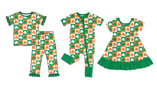 25.11.10 custom each style moq 5 eta 6-8week Sibling Sisters baby girl short sleeve pants sets and dress and rompers match family design