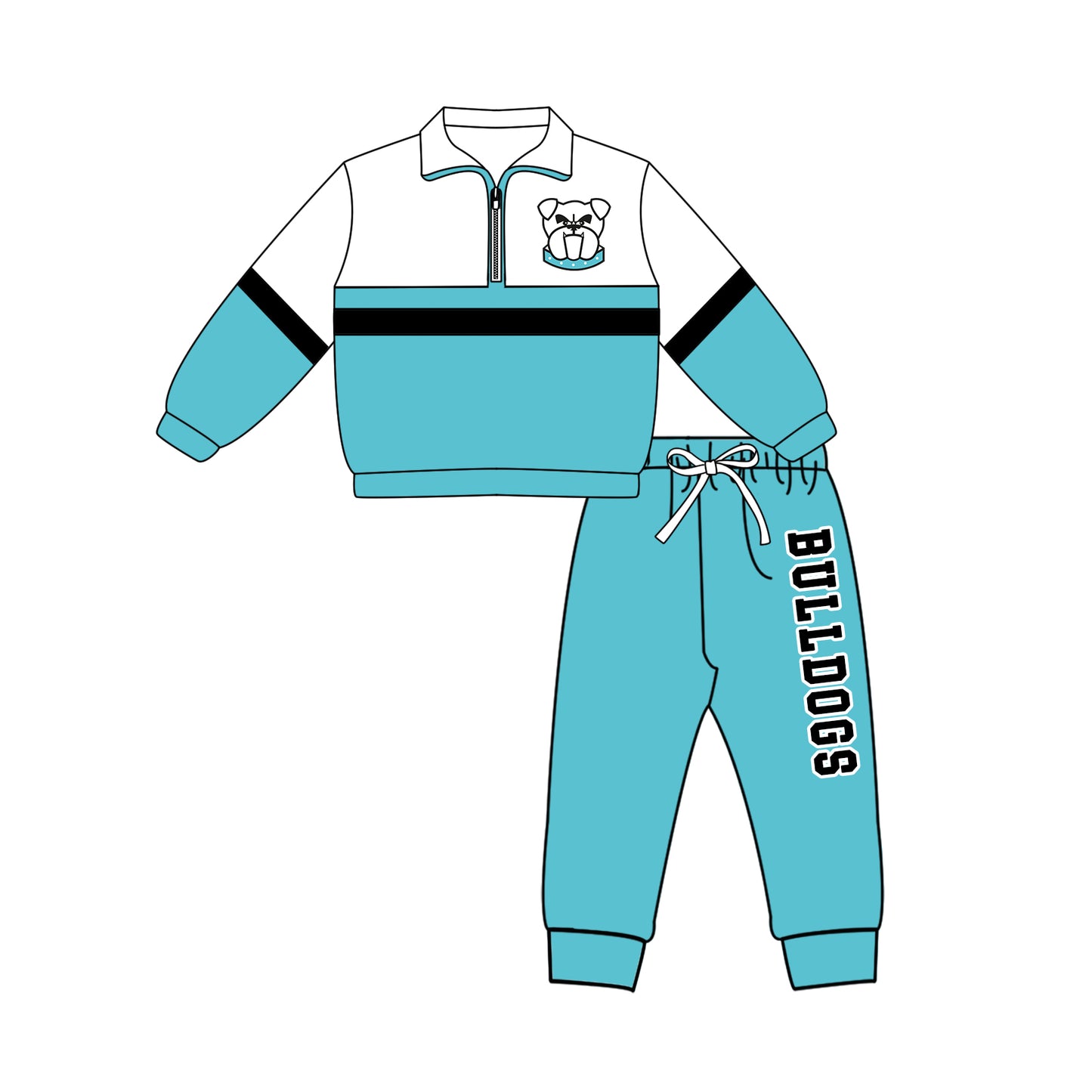 Custom moq 5 mix size milk silk summer teams Girls Light Blue Polka Dot Top Shorts Set Top Skirt Short Set Zipper Pullover Pants Set