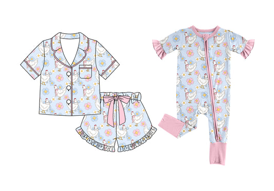 26.1.12 custom each style moq 5 eta 6-8week Sibling Sister floral baby girl short sleeve shorts sets and romper match design